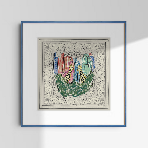 Concrete Jungle Silk Scarf