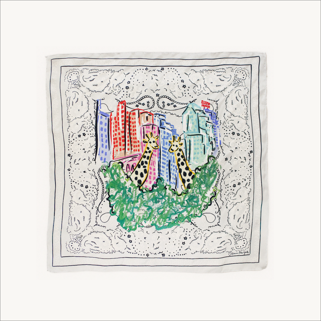 Concrete Jungle Silk Scarf