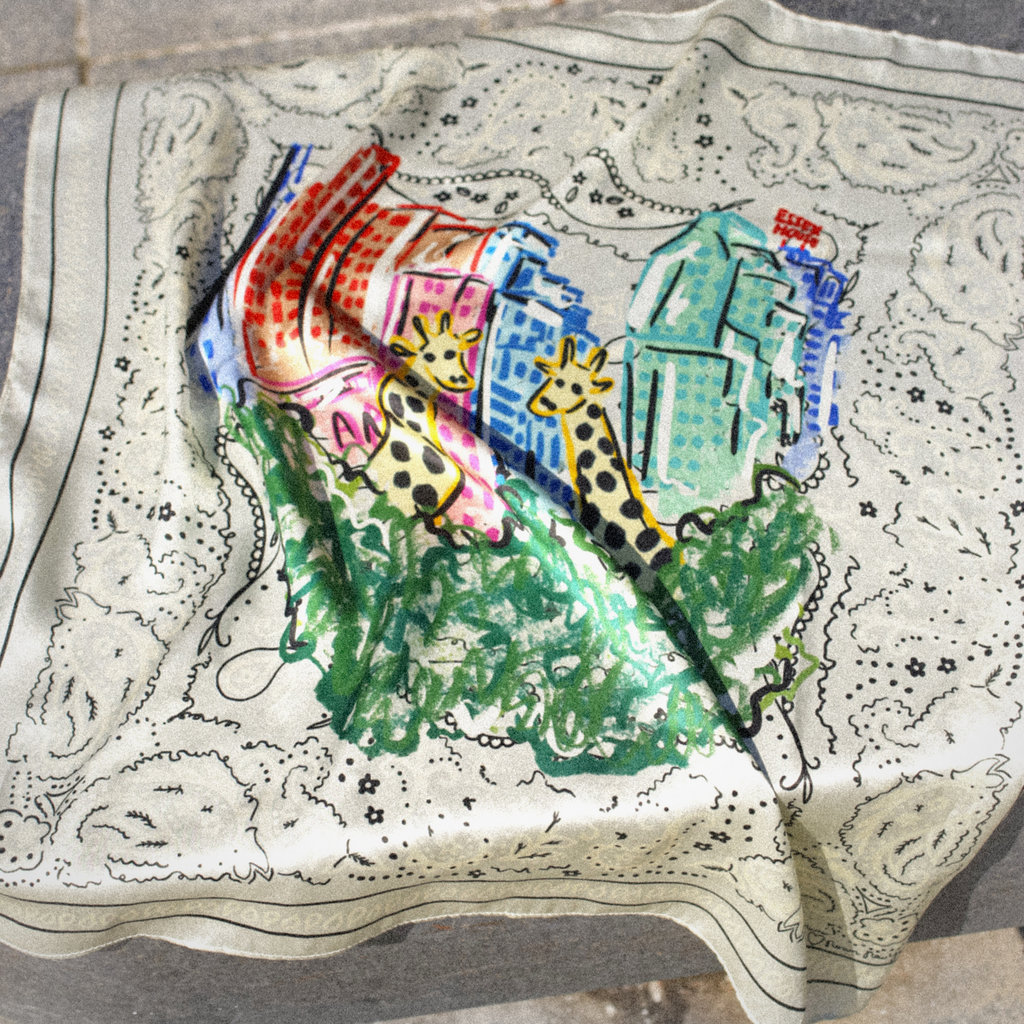 Concrete Jungle Silk Scarf
