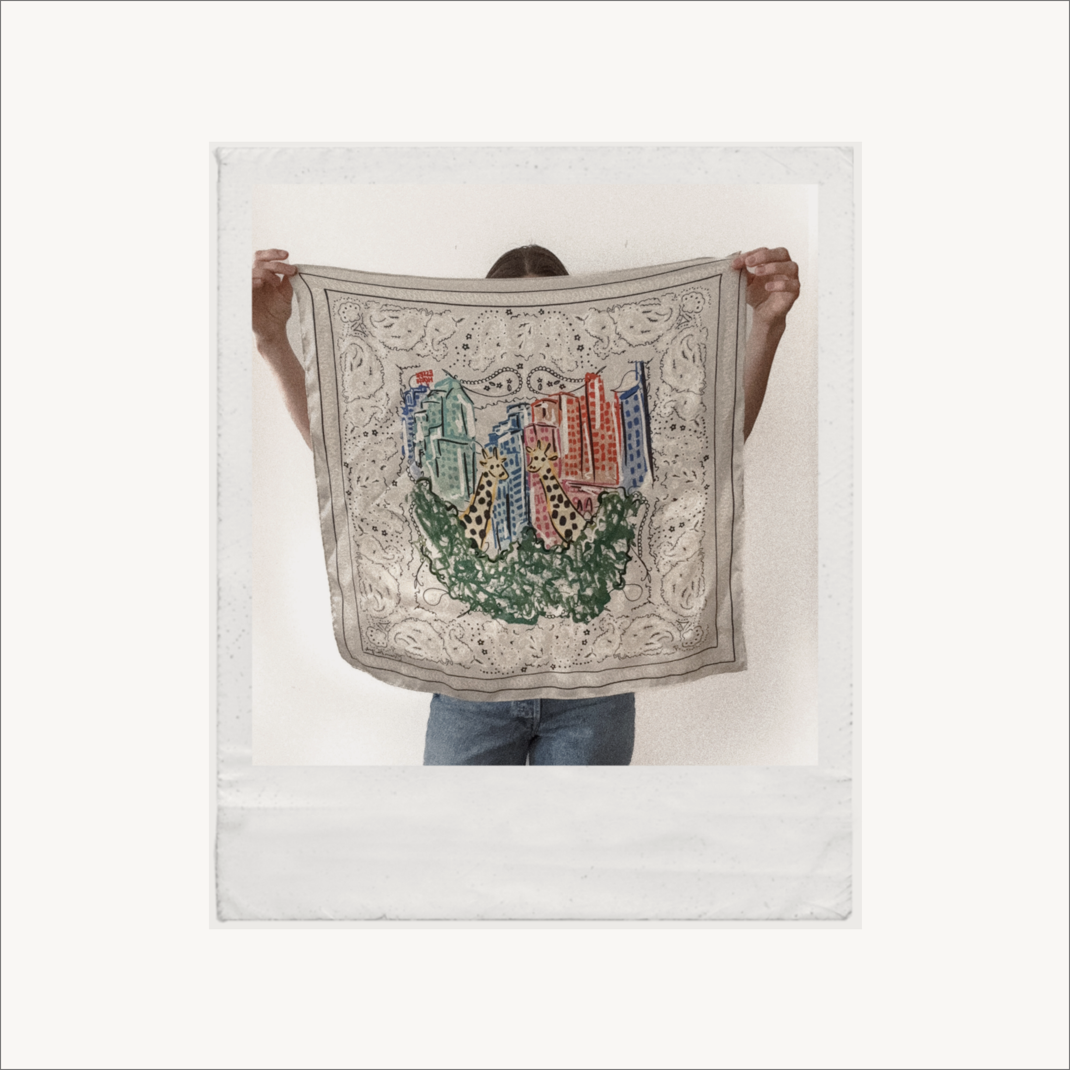 Concrete Jungle Silk Scarf