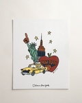 NYC Basketball | NYC Team Spirit Print