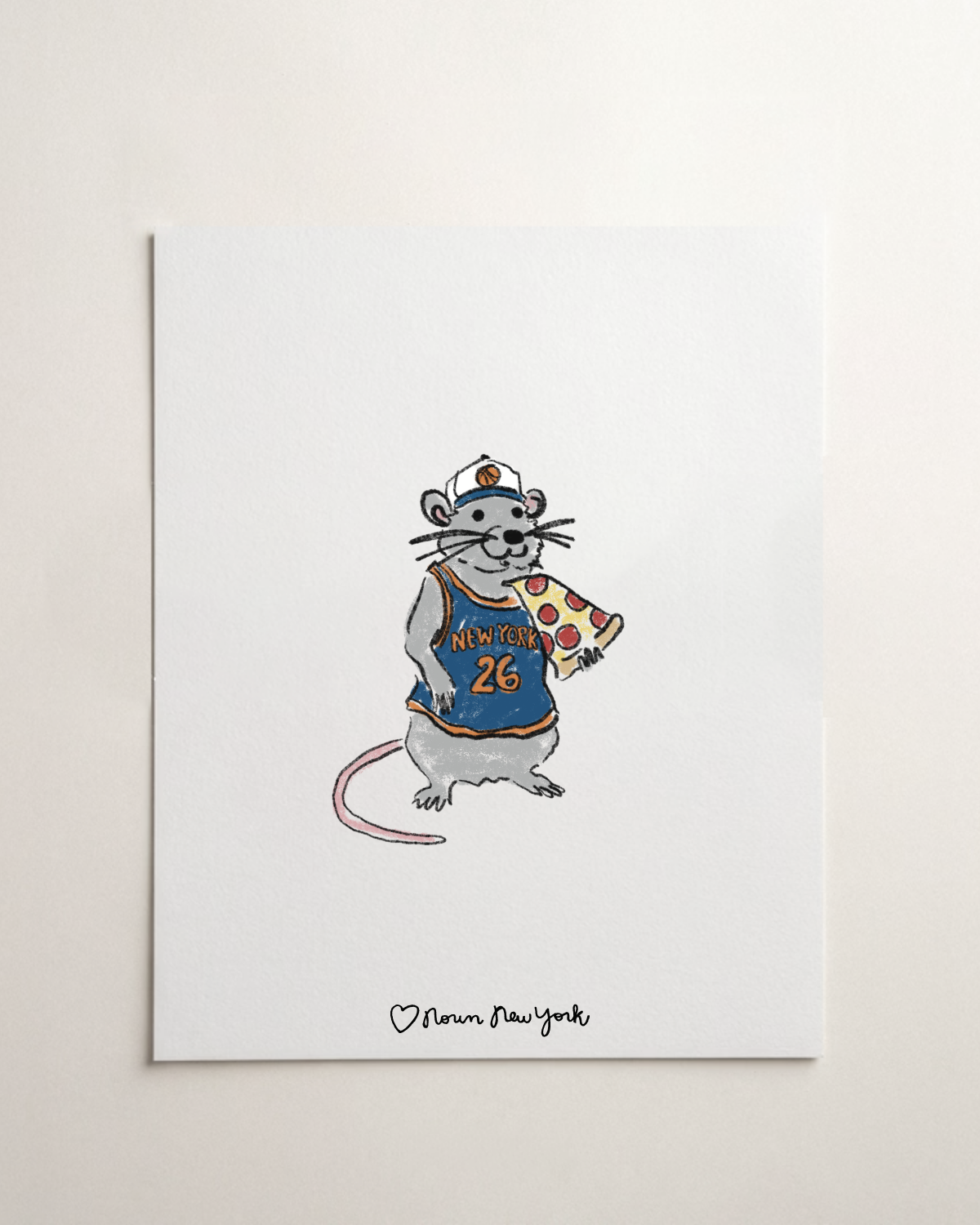 NYC Basketball | Pizza Rat Print
