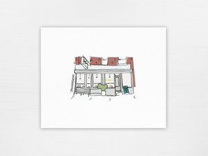 NYC Storefront Illustrations | Van Leeuwen Print