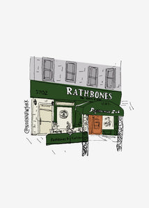 New York City Storefront Illustrations | Rathbones Print