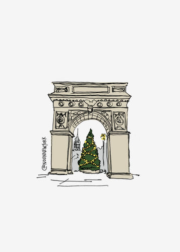Washington Square Park Holiday Print